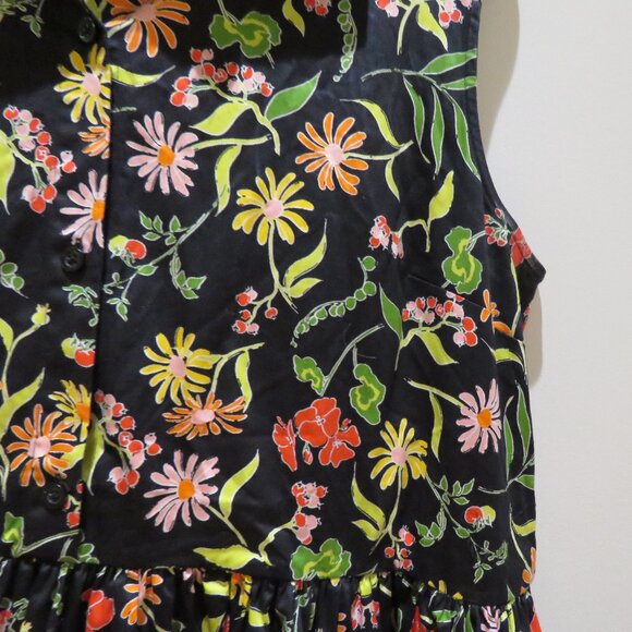 KATE SPADE Rooftop Garden Floral Marina Dress Swing Retro Feminine Rockabilly XL - Picture 4 of 15